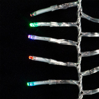 16' 480-Light RGB 3MM LED Twinkle Cluster Garland With Clear Wire AD1049RGB