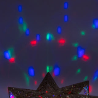 13.75" Gold Glitter Polaris Star Projector Treetop AD1055