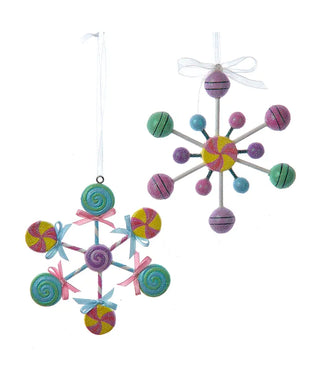 Sweet Shoppe Snowflake Candy Ornament set D4425 Spoonful of Sugar