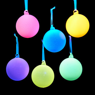 Luminosity Glow In the Dark 80MM Glass Ball Ornament Set D4659