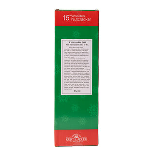 Kurt Adler 15" Red or Green King Nutcracker F2417