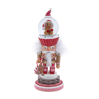 10" Hollywood Nutcrackers™ Gingerbread Water Globe Nutcracker HA0768