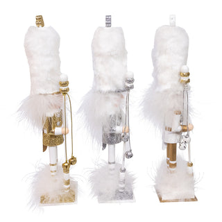 9.5" Hollywood Nutcrackers™ Gold, White, & Silver Nutcracker Set HA0780