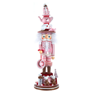 Kurt Adler 18" Hollywood Nutcrackers™ Pink Tea Nutcracker HA0797 Teacup Gingerbread