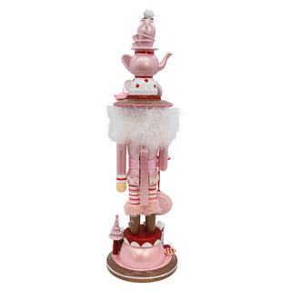 Kurt Adler 18" Hollywood Nutcrackers™ Pink Tea Nutcracker HA0797 Teacup Gingerbread