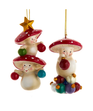 Merry Little Mushroom Holding Multicolor Christmas Ball Ornaments MLM0007