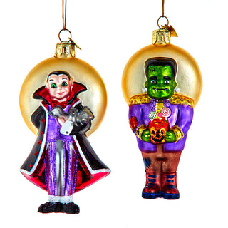 Noble Gems™  Glass Halloween Monster & Vampire Ornament NB1833