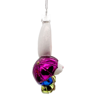 Noble Gems™ Glass White Rabbit Head Ornament NB1853R Alice in Wonderland