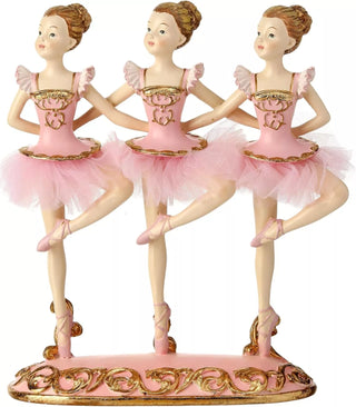 8" Resin Triple Ballerina Dance Table Piece MTX73109