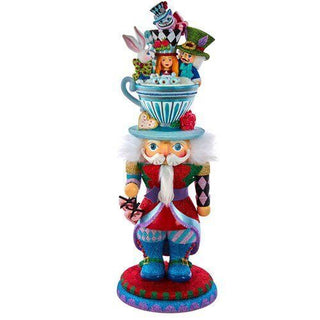 Hollywood Nutcrackers Alice & Friends in Tea Cup Party Hat Nutcracker HA0622 Alice in Wonderland