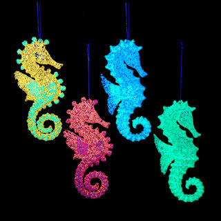 Luminosity Glow In the Dark Seahorse Ornament Set T3762