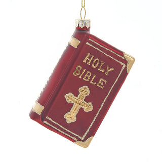 Religious Glass Holy Bible Ornament T3885