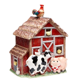 Cosmos Appletree Designs 10 3/8" Barn Yard Cookie Jar