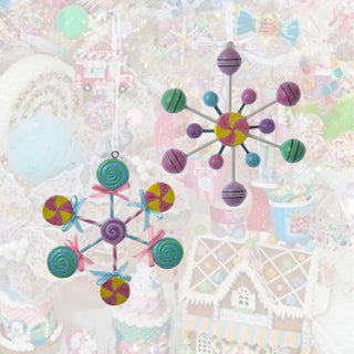Sweet Shoppe Snowflake Candy Ornament set D4425 Spoonful of Sugar