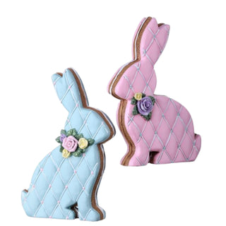 8.5 Resin Gingetbread Bunny Cookie Purple Blue MT26083