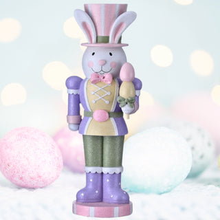 12" Easter Green Pink Sweets Bunny Soldier with Eggs Boy Girl MT26185