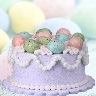 Faux Easter Robins Egg Purple Vintage Cake MT26322