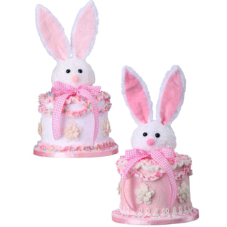 Pastel Pink Easter Vintage Easter Bunny Cake Set MT26327