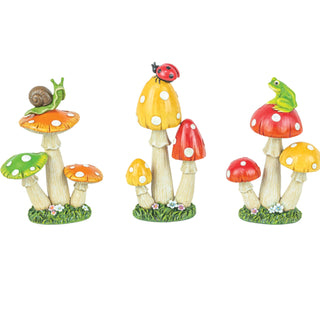 Garden Critters Mushroom Frog Snail Ladybug 65501