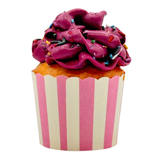 Sprinkled Cupcake Ornament with Striped Whimiscal Paper D4088 Sweet Shoppe Sugar
