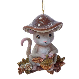 Magical Woods 3.7" Brown & Copper Forest Animal Ornaments
