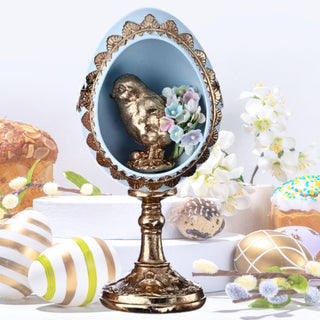 Regency 7" Resin Egg Pedestal w/ Bunny or Chick MT26230