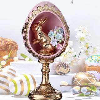 Regency 7" Resin Egg Pedestal w/ Bunny or Chick MT26230