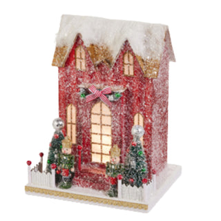 PRE-ORDER Raz 10.5" Lighted Striped Nutcracker Paper House 4512529
