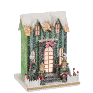 PRE-ORDER Raz 10.5" Lighted Striped Nutcracker Paper House 4512529