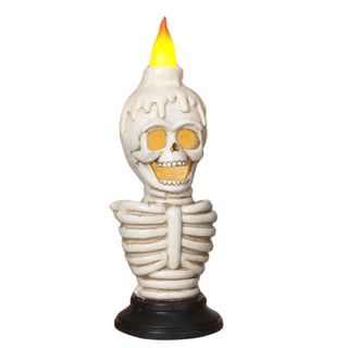 Pre-Order Gerson 13.4" Lighted Magnesium Halloween Figurine w/ Candle & Timer 2807860