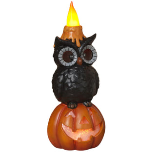 Pre-Order Gerson 13.4" Lighted Magnesium Halloween Figurine w/ Candle & Timer 2807860