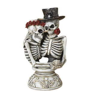 Gerson 7" Resin Halloween Skeleton Couple 2691140