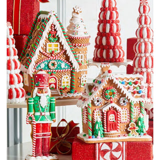 PRE-ORDER Raz 12" Lighted Ice Cream Cone Gingerbread House 4516676