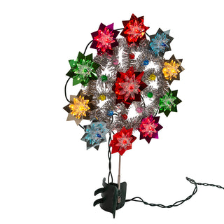 11" UL 11-Light Multicolored Retro Reflector Treetop UL4333