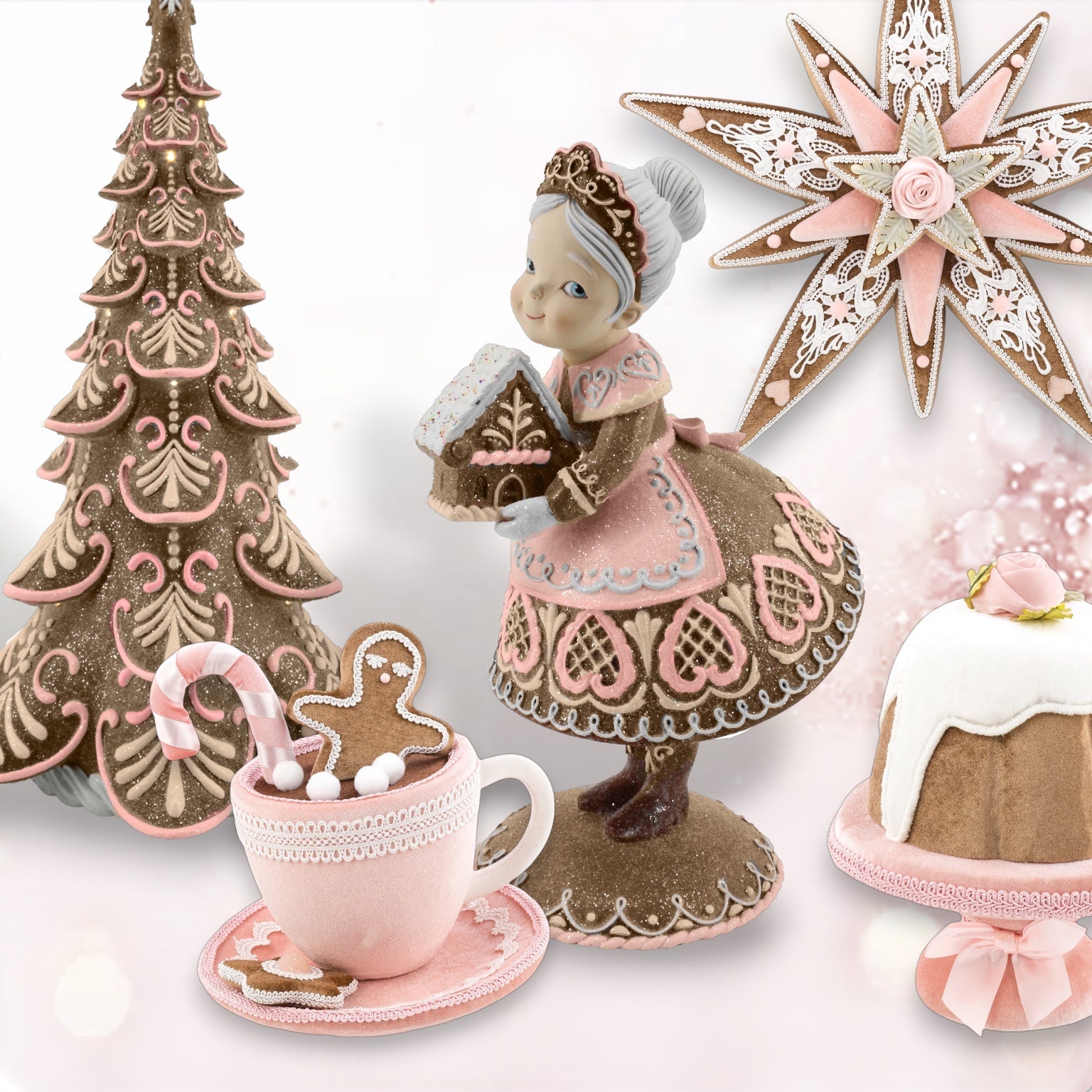 December Diamonds Pink Gingerbread Collection