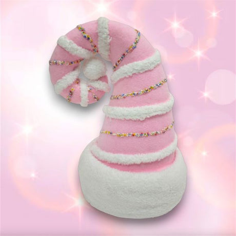 PRE-ORDER December Diamonds 12.5in Pink Santa Hat Topper - Sweet Dreams 05-05500