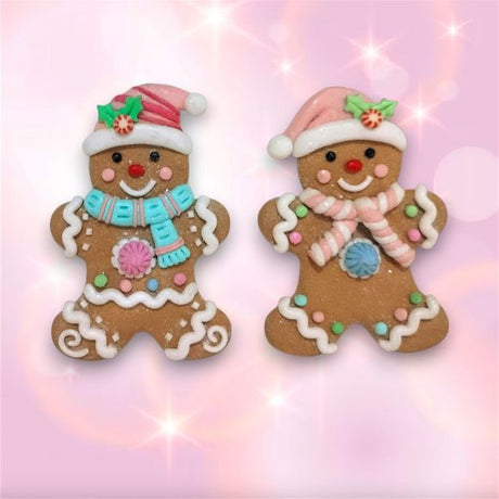 PRE-ORDER December Diamonds Pastel Boy/Girl Gingerbread Ornament Set - Sweet Dreams 05-05504