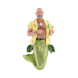 Key Lime Daddy Merman Ornament Figurine 55-55437