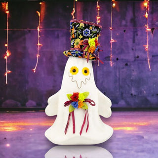 Day Of The Dead 24-Inch Ghost With Pattern Hat 08-08309