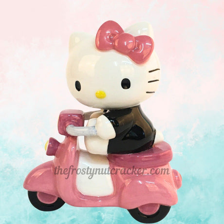 Hello Kitty on Scooter Ceramic Figurine