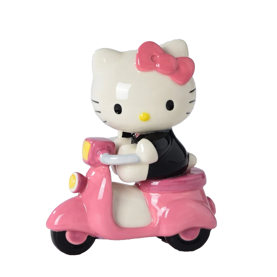 Hello Kitty on Scooter Ceramic Figurine