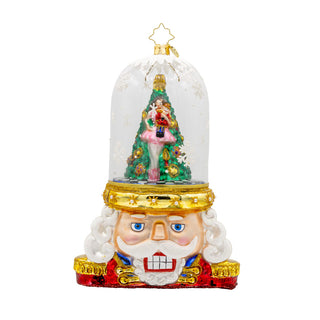 Pre-Order Christopher Radko 6.5" Enchanted Guard Nutcracker Suite Globe Tree Ornament 1022191