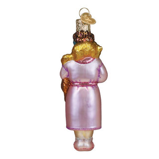 Glass Cat Lady Ornament 10251