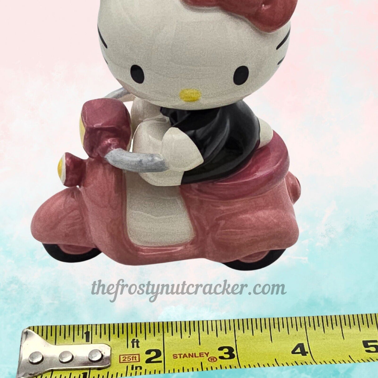 Hello Kitty on Scooter Ceramic Figurine