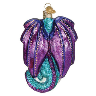 Fantasy Dragon Glass Ornament 12631