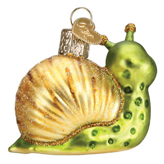 Smiley Snail Glass Ornament 12644