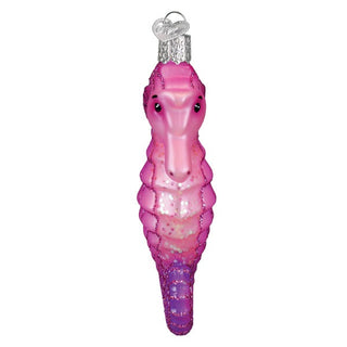 Pre-Order Pink Shimmering Seahorse Ornament 12745