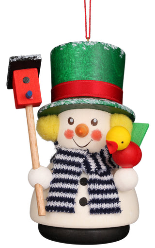 Christian Ulbricht Ornament -Snowman With Bird House 15-0433