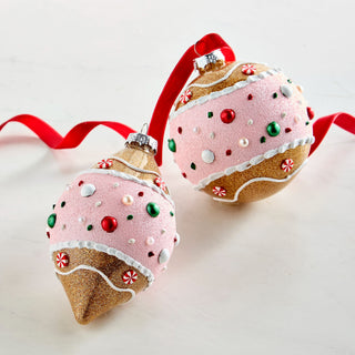 Pre-Order Glass Candy Dot Gingerbread Ornament Set 4624659