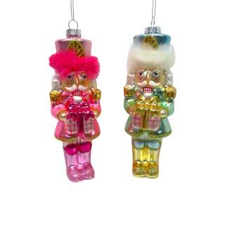 Whimsical Nutcracker w/Fur Ornament Set 79-79417
